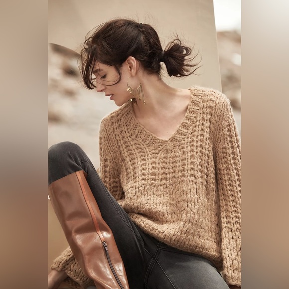 NWT Anthropologie chunky knit Delaney pullover - Picture 6 of 8